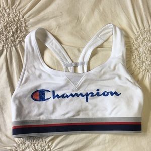 champion sports bra white small brand new😻🤍